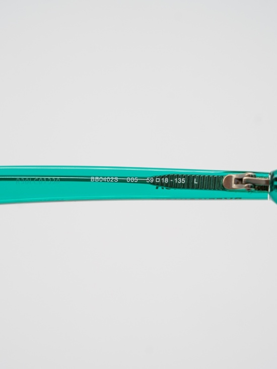 Balenciaga BB0402S Neo Oval Sunglasses 005 Green main image 6